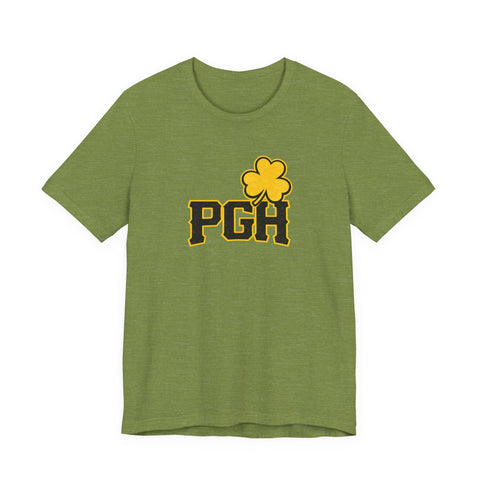 Pittsburgh Pirates Clover - Unisex Jersey Short Sleeve Tee T-Shirt - YinzerShop