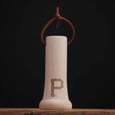 Pittsburgh Pirates Ornament – Wooden Baseball Keepsake | Laser Engraved Bat Wood Gift Ornament - YinzerShop