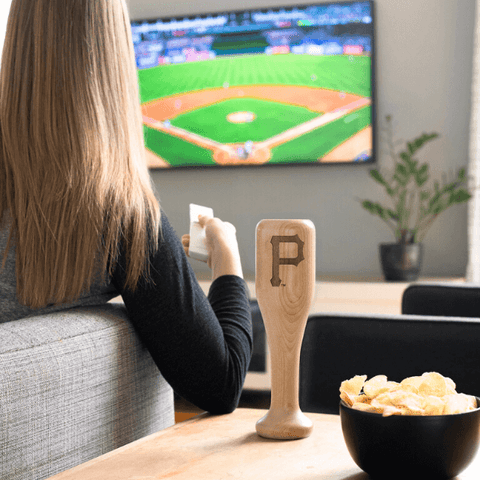 Pittsburgh Pirates "P" Wined Up® | Baseball Bat Wine Mug Collective Wine Glass - YinzerShop
