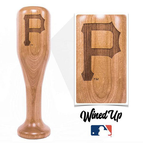 Pittsburgh Pirates "P" Wined Up® | Baseball Bat Wine Mug Collective Wine Glass - YinzerShop