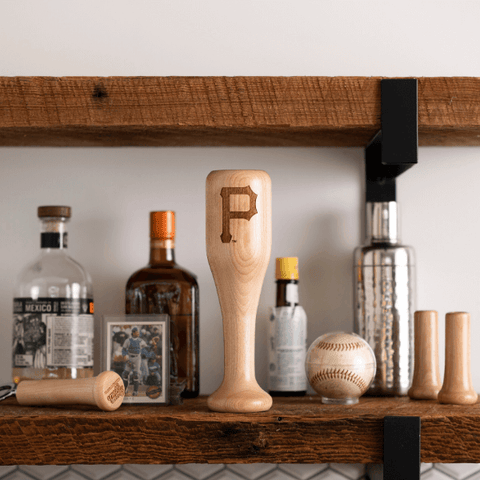 Pittsburgh Pirates "P" Wined Up® | Baseball Bat Wine Mug Collective Wine Glass - YinzerShop