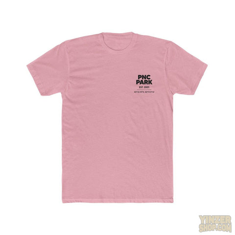 Pittsburgh Pirates PNC Park T-Shirt Print on Back w/ Small Logo T-Shirt Printify Solid Light Pink S 