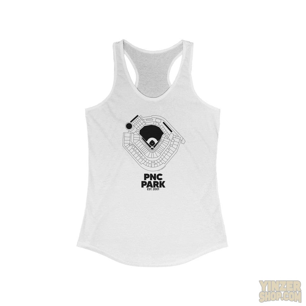 Pittsburgh Pirates PNC Park Women's Tank Top Shirt Tank Top Printify Solid White L 