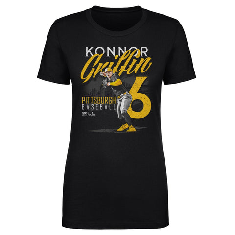 Pittsburgh Pirates T-Shirt Konnor Griffin Slim Fit Cotton Crewneck Tee Women's T-Shirt - YinzerShop