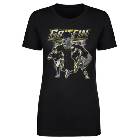 Pittsburgh Pirates T-Shirt - Konnor Griffin Trio Slim Fit Cotton Crewneck Tee Women's T-Shirt - YinzerShop