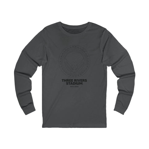 Pittsburgh Pirates Three Rivers Stadium Cotton Crew Long Sleeve T-Shirt Long Sleeve Shirt - YinzerShop