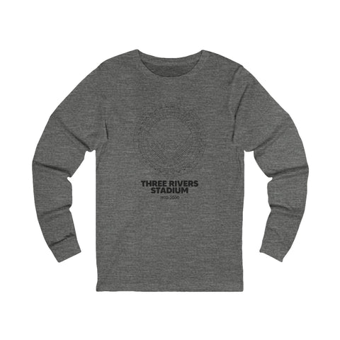 Pittsburgh Pirates Three Rivers Stadium Cotton Crew Long Sleeve T-Shirt Long Sleeve Shirt - YinzerShop