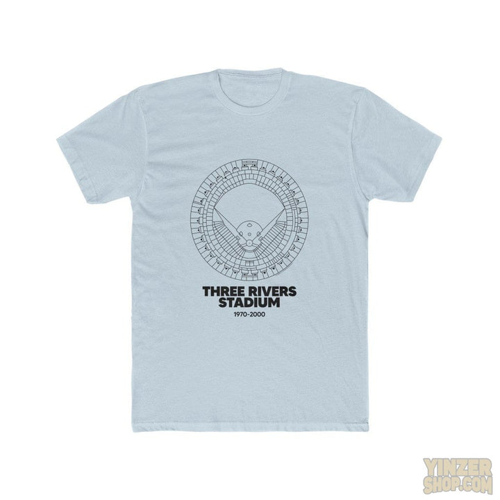 Pittsburgh Pirates Three Rivers Stadium Cotton Crew T-Shirt T-Shirt Printify Solid Light Blue S 
