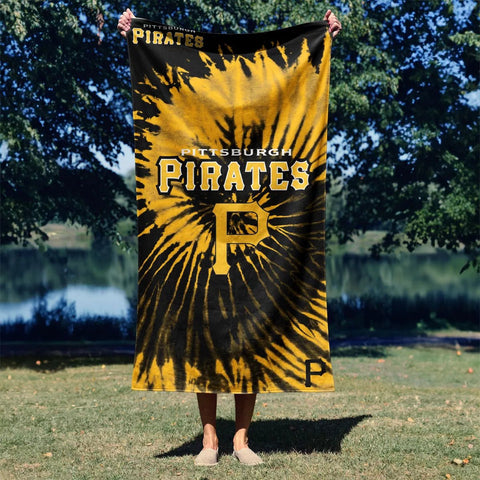 Pittsburgh Pirates Tie-Dye Beach Towel - 30" x 60" Beach Towel - YinzerShop