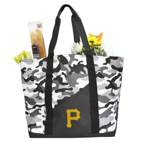 Pittsburgh Pirates Tote - Large Storage Bag With Durable Shoulder Straps & Water Resistant Lining Tote Bag - YinzerShop