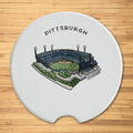 Pittsburgh PNC Park Ceramic Car Coaster - Single Coaster Car Coaster - YinzerShop