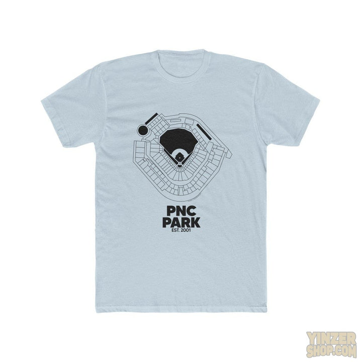 Pittsburgh PNC Park Cotton Crew Tee T-Shirt Printify Solid Light Blue L 