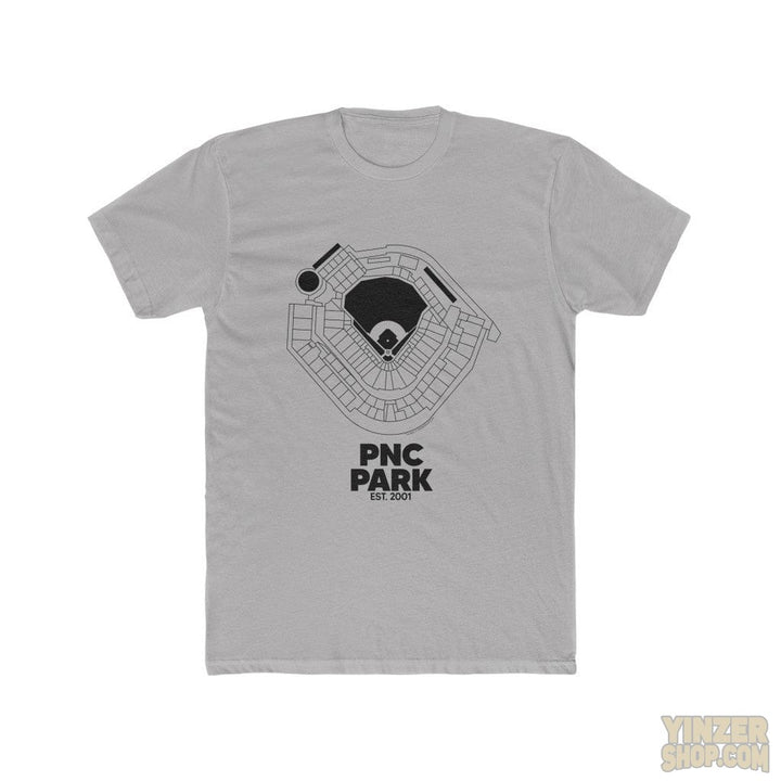 Pittsburgh PNC Park Cotton Crew Tee T-Shirt Printify Solid Light Grey S 