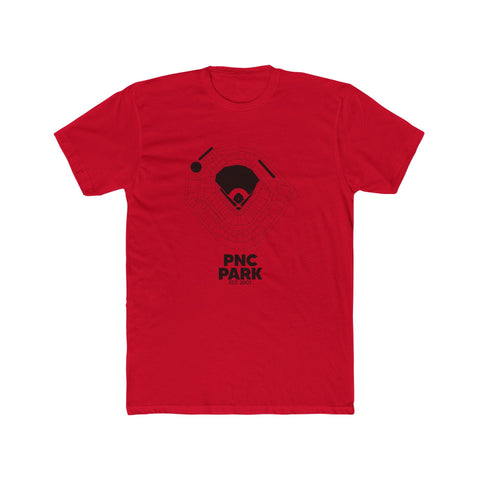 Pittsburgh PNC Park Tee - Premium Fitted Cotton Crew Shirt With Classic Neck T-Shirt - YinzerShop