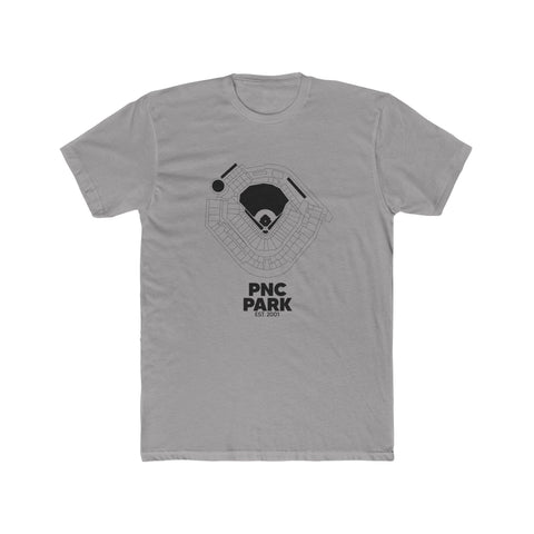 Pittsburgh PNC Park Tee - Premium Fitted Cotton Crew Shirt With Classic Neck T-Shirt - YinzerShop