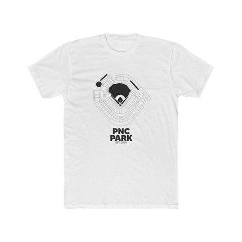 Pittsburgh PNC Park Tee - Premium Fitted Cotton Crew Shirt With Classic Neck T-Shirt - YinzerShop