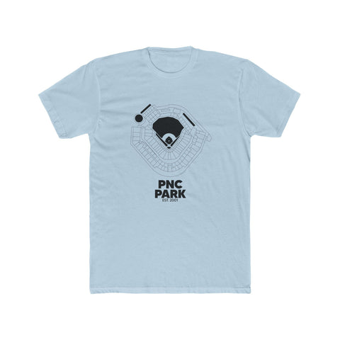 Pittsburgh PNC Park Tee - Premium Fitted Cotton Crew Shirt With Classic Neck T-Shirt - YinzerShop