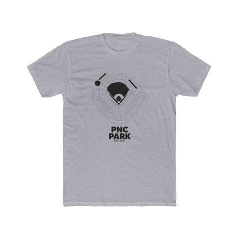 Pittsburgh PNC Park Tee - Premium Fitted Cotton Crew Shirt With Classic Neck T-Shirt - YinzerShop