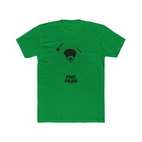Pittsburgh PNC Park Tee - Premium Fitted Cotton Crew Shirt With Classic Neck T-Shirt - YinzerShop
