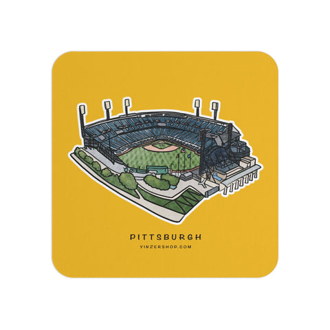 Pittsburgh PNC Park Traditional Pulp Hardboard Paper Bar Coasters (50 or 100 pcs) Home Decor - YinzerShop