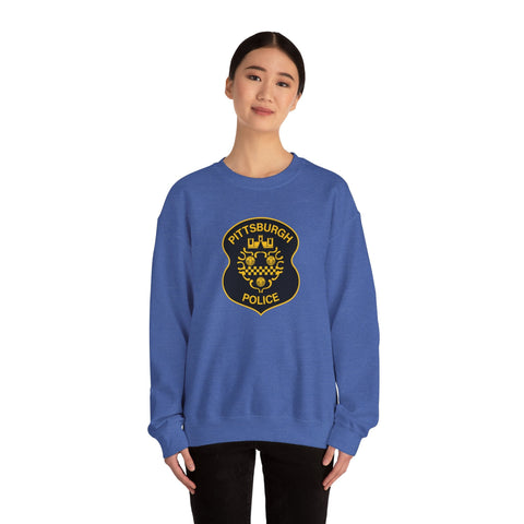 Pittsburgh Police Sweatshirt - Gildan 18000 Heavy Blend™ Crewneck Sweatshirt Sweatshirt - YinzerShop