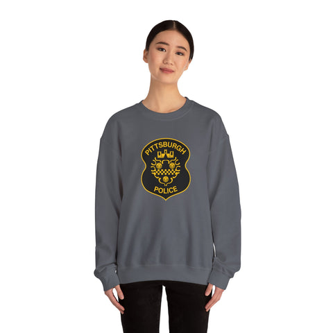 Pittsburgh Police Sweatshirt - Gildan 18000 Heavy Blend™ Crewneck Sweatshirt Sweatshirt - YinzerShop