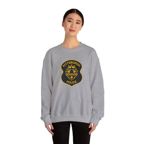 Pittsburgh Police Sweatshirt - Gildan 18000 Heavy Blend™ Crewneck Sweatshirt Sweatshirt - YinzerShop