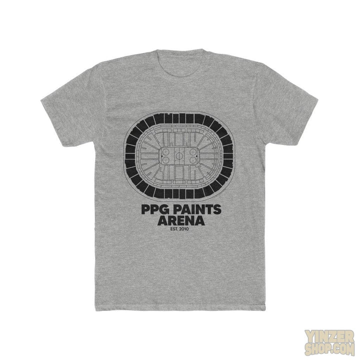 Pittsburgh PPG Paints Arena Cotton Crew Tee T-Shirt Printify Heather Grey S 