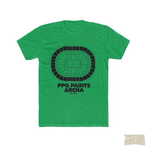 Pittsburgh PPG Paints Arena Cotton Crew Tee T-Shirt Printify Solid Kelly Green S 