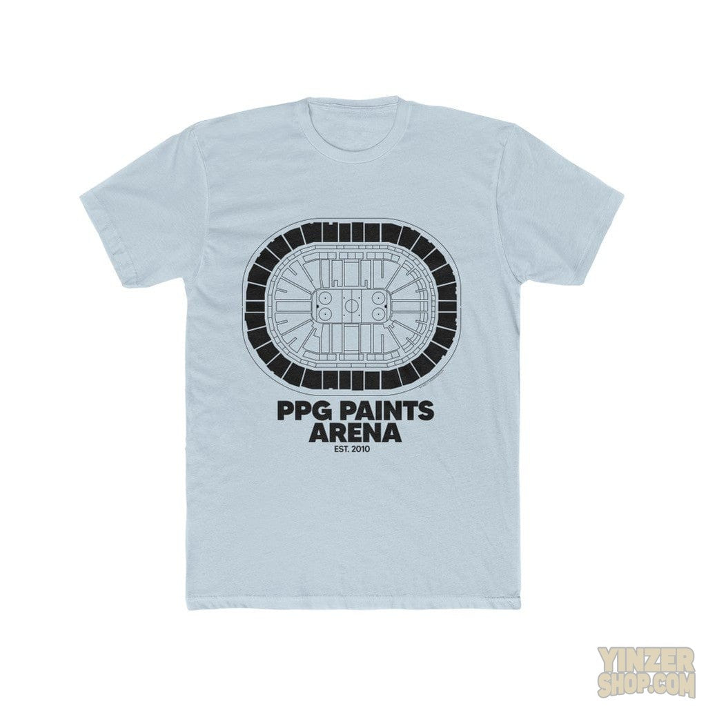 Pittsburgh PPG Paints Arena Cotton Crew Tee T-Shirt Printify Solid Light Blue L 