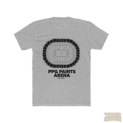 Pittsburgh PPG Paints Arena Cotton Crew Tee T-Shirt Printify Solid Light Grey S 