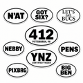 Pittsburgh Pride Oval Stickers – Local Pittsburghese Slang & Sports Decals Sticker - YinzerShop