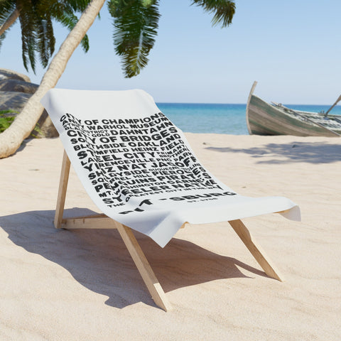 Pittsburgh Profile - Beach Towel Home Decor - YinzerShop