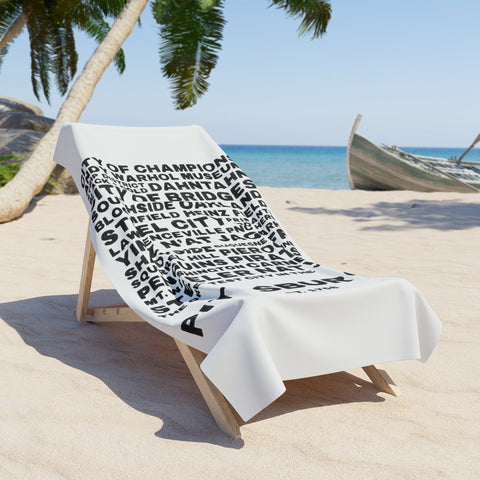 Pittsburgh Profile - Beach Towel Home Decor - YinzerShop