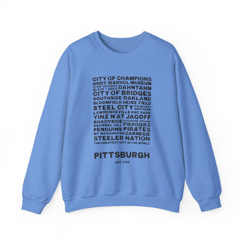 Pittsburgh Profile - Heavy Blend™ Crewneck Sweatshirt Sweatshirt - YinzerShop