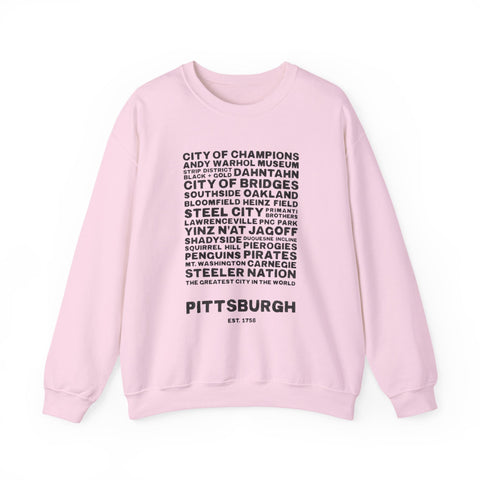Pittsburgh Profile - Heavy Blend™ Crewneck Sweatshirt Sweatshirt - YinzerShop