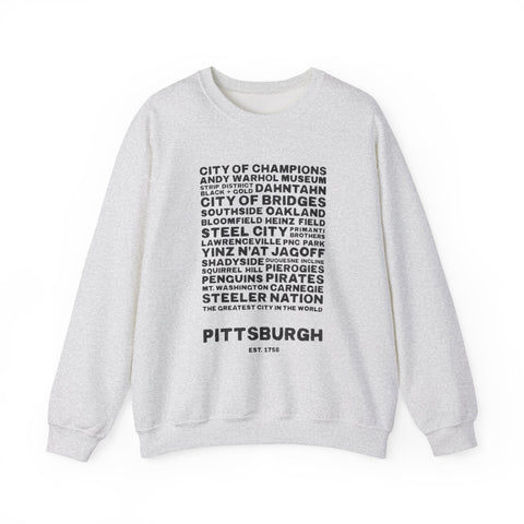 Pittsburgh Profile - Heavy Blend™ Crewneck Sweatshirt Sweatshirt - YinzerShop