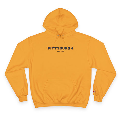 Pittsburgh Profile - Print on back - Champion Hoodie Hoodie - YinzerShop