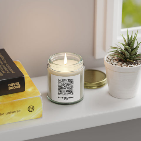 Pittsburgh Profile Scented Candle — Coconut Apricot Wax (4oz & 9oz) Home Decor - YinzerShop