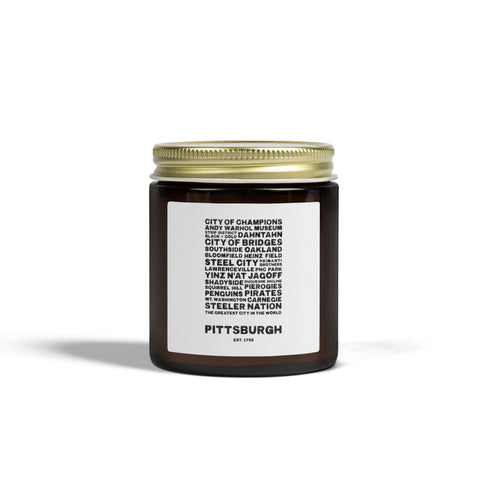 Pittsburgh Profile Scented Candle — Coconut Apricot Wax (4oz & 9oz) Home Decor - YinzerShop