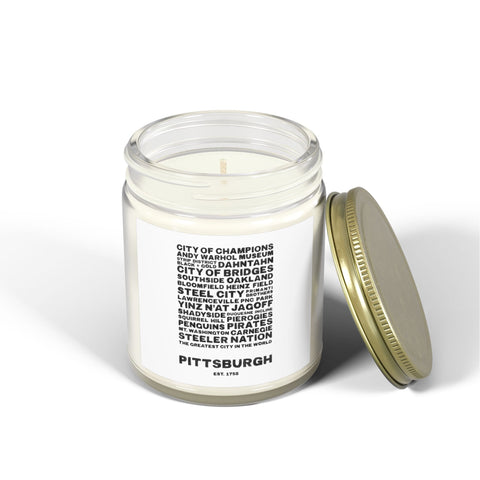 Pittsburgh Profile Scented Candle — Coconut Apricot Wax (4oz & 9oz) Home Decor - YinzerShop