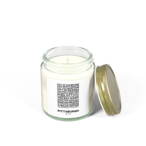 Pittsburgh Profile Scented Candle — Coconut Apricot Wax (4oz & 9oz) Home Decor - YinzerShop