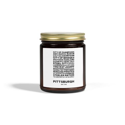 Pittsburgh Profile Scented Candle — Coconut Apricot Wax (4oz & 9oz) Home Decor - YinzerShop