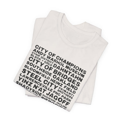Pittsburgh Profile - Unisex Jersey Short Sleeve Tee T-Shirt - YinzerShop