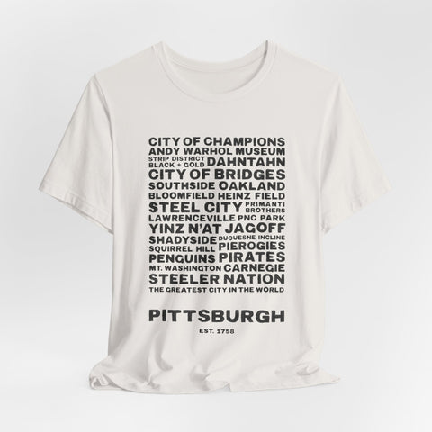 Pittsburgh Profile - Unisex Jersey Short Sleeve Tee T-Shirt - YinzerShop