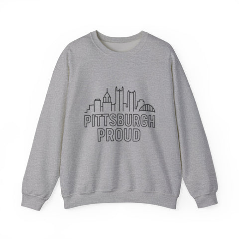 Pittsburgh Proud - Heavy Blend™ Crewneck Sweatshirt Sweatshirt - YinzerShop