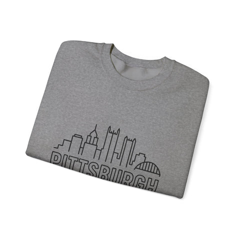 Pittsburgh Proud - Heavy Blend™ Crewneck Sweatshirt Sweatshirt - YinzerShop