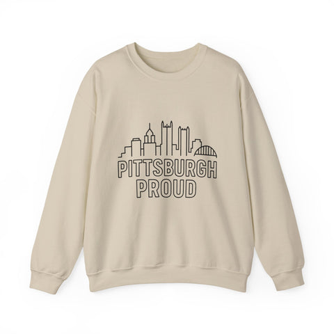 Pittsburgh Proud - Heavy Blend™ Crewneck Sweatshirt Sweatshirt - YinzerShop