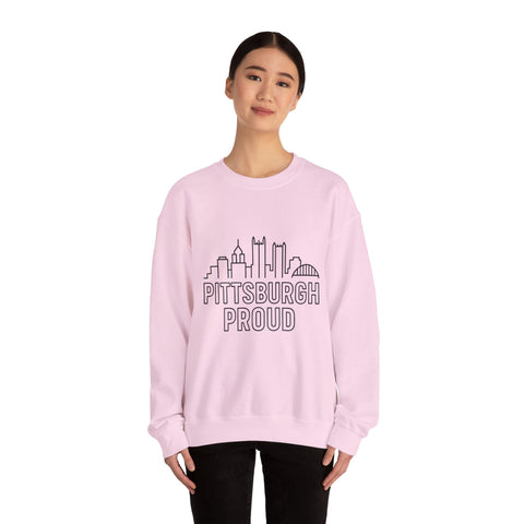 Pittsburgh Proud - Heavy Blend™ Crewneck Sweatshirt Sweatshirt - YinzerShop