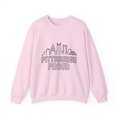 Pittsburgh Proud - Heavy Blend™ Crewneck Sweatshirt Sweatshirt - YinzerShop